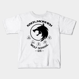 KAER MORHEN WOLF SCHOOL Kids T-Shirt